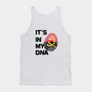 Flag of Angola in fingerprint Tank Top